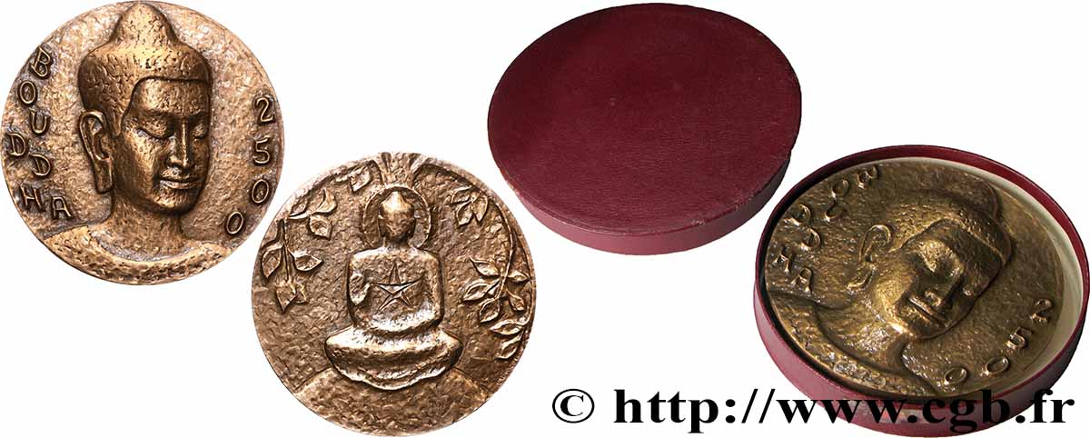 FUNFTE FRANZOSISCHE REPUBLIK Médaille, Bouddha VZ+