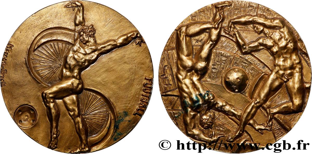 FUNFTE FRANZOSISCHE REPUBLIK Médaille, Football VZ