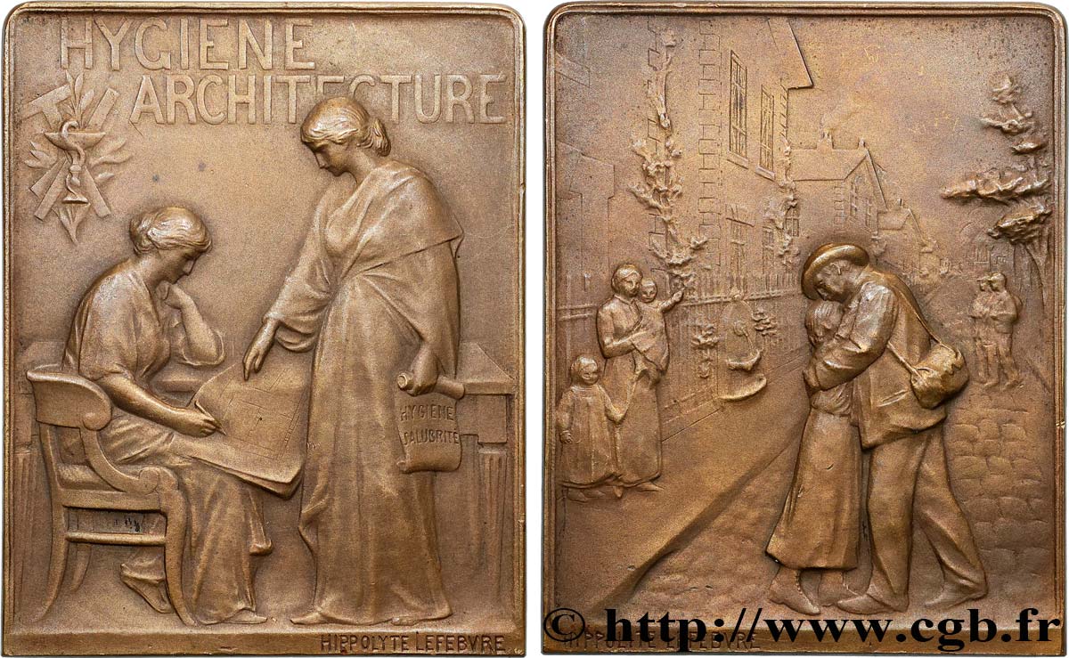 III REPUBLIC Plaquette, Hygiène et architecture AU