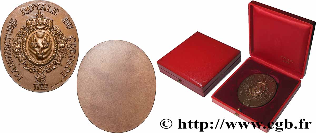 BUILDINGS AND HISTORY Médaille, Manufacture Royale du Creusot, Cristallerie VZ