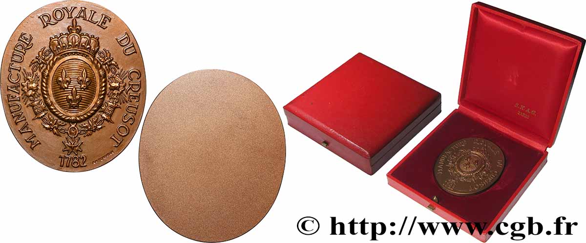 BUILDINGS AND HISTORY Médaille, Manufacture Royale du Creusot, Cristallerie VZ