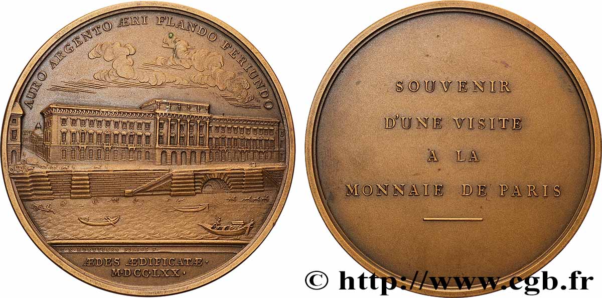 ÉTAT FRANÇAIS Médaille, Souvenir d’une visite à la Monnaie TTB+