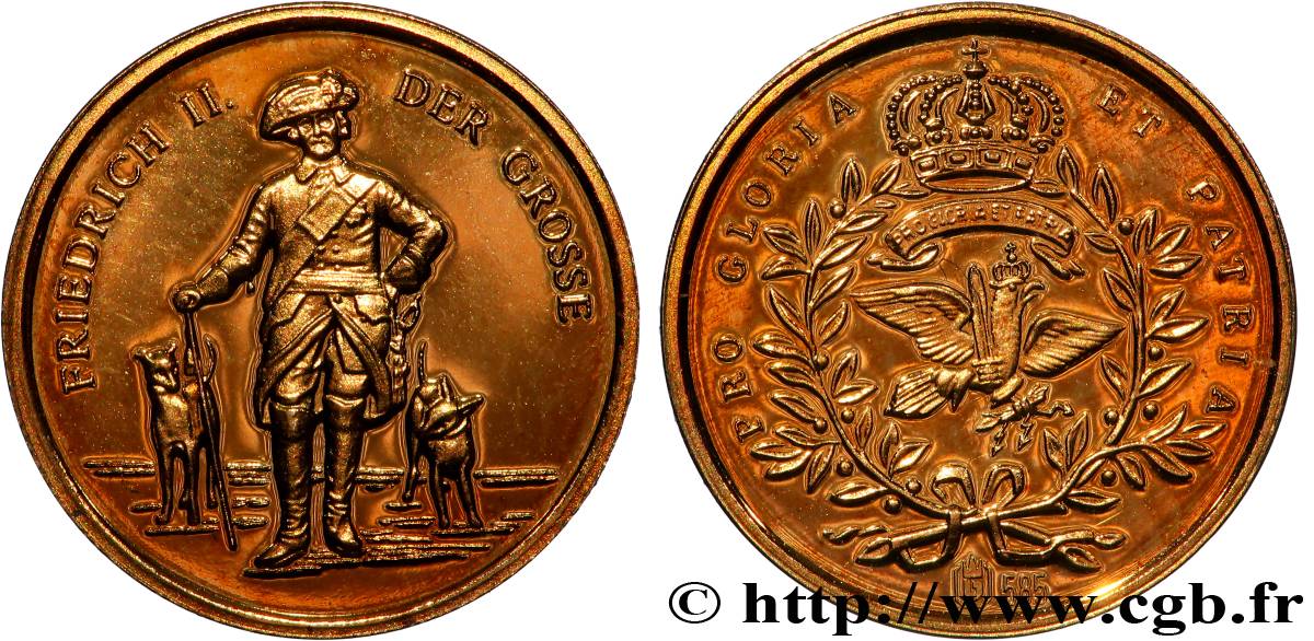 ALLEMAGNE - ROYAUME DE PRUSSE - FRÉDÉRIC II LE GRAND Médaille, Frédéric II de Prusse BE