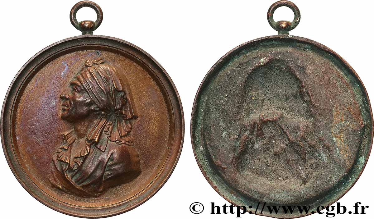 VARIOUS CHARACTERS Fonte, Marat, Buste habillé, tirage uniface fVZ