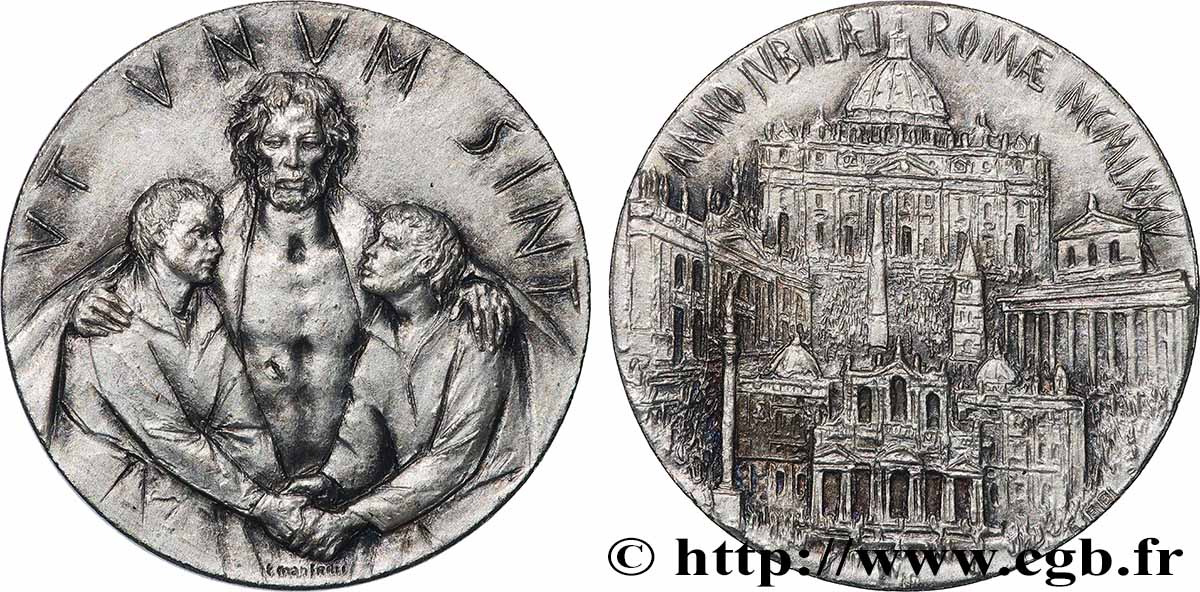 VATICAN ET ÉTATS PONTIFICAUX Médaille du Jubilé pour l’Année Sainte 1975 SUP