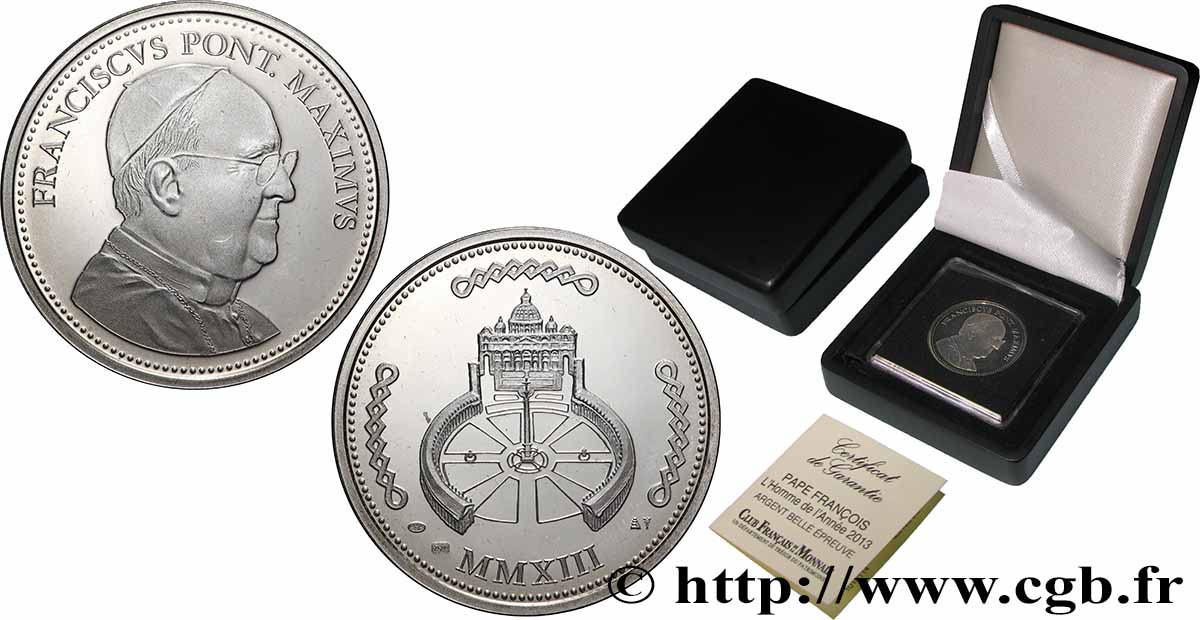 VATIKANSTAAT UND KIRCHENSTAAT Médaille, Pape François VZ