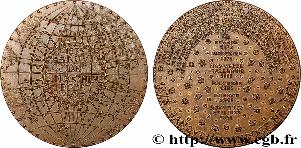 BANQUES - ÉTABLISSEMENTS DE CRÉDIT Médaille, Banque de l’Indochine fVZ
