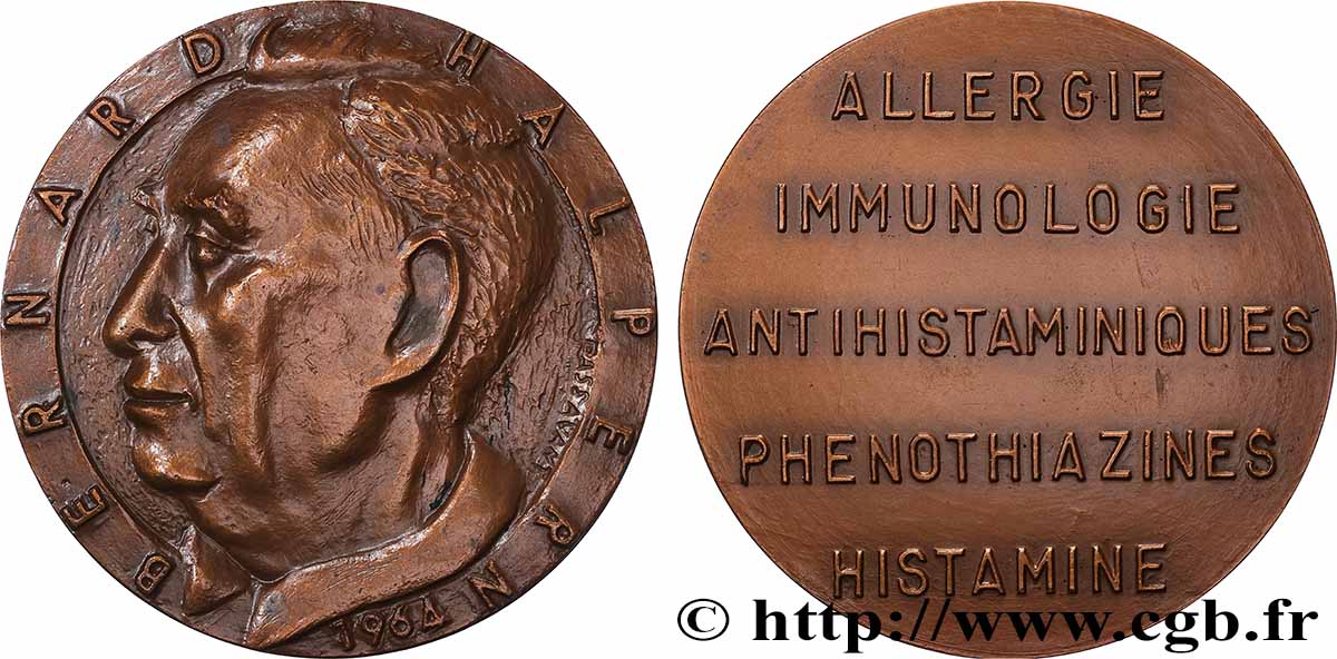 SCIENCES & SCIENTIFIQUES Médaille, Bernard Halpern AU