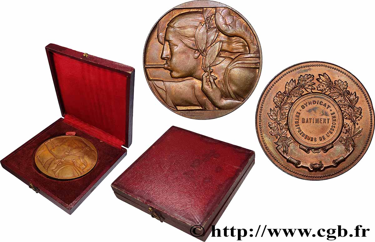 ASSOCIATIONS PROFESSIONNELLES - SYNDICATS Médaille, Syndicat, Entrepreneur de l’Essonne TTB