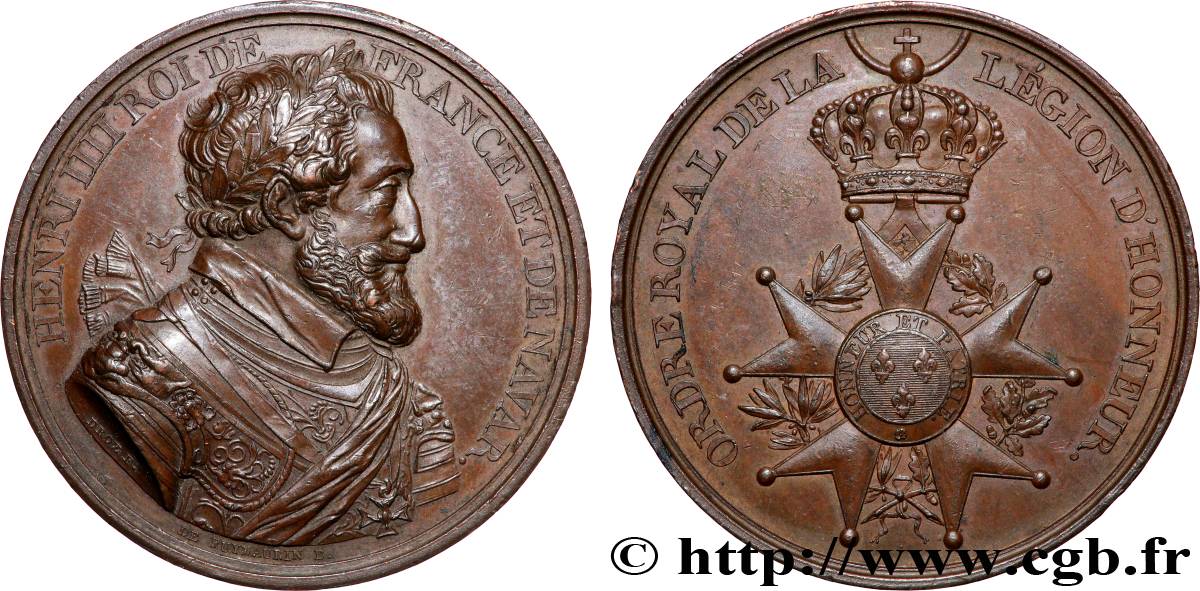 LUDWIG XVIII Médaille, Ordonnance royale relative aux changements adoptés dans la Légion d’honneur fVZ