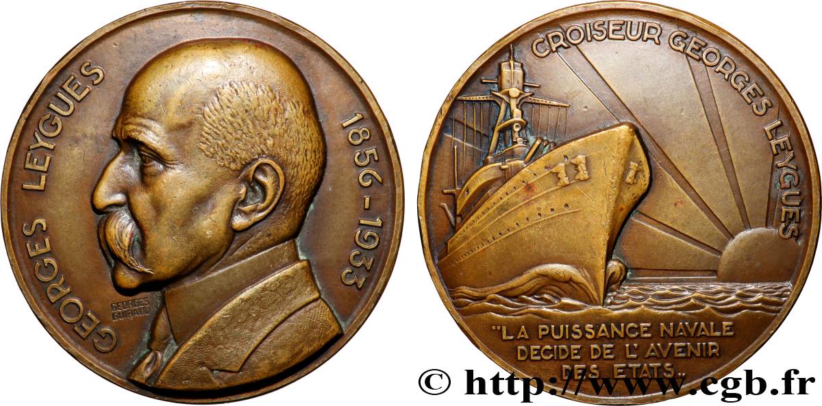 III REPUBLIC Médaille, Georges Leygues AU