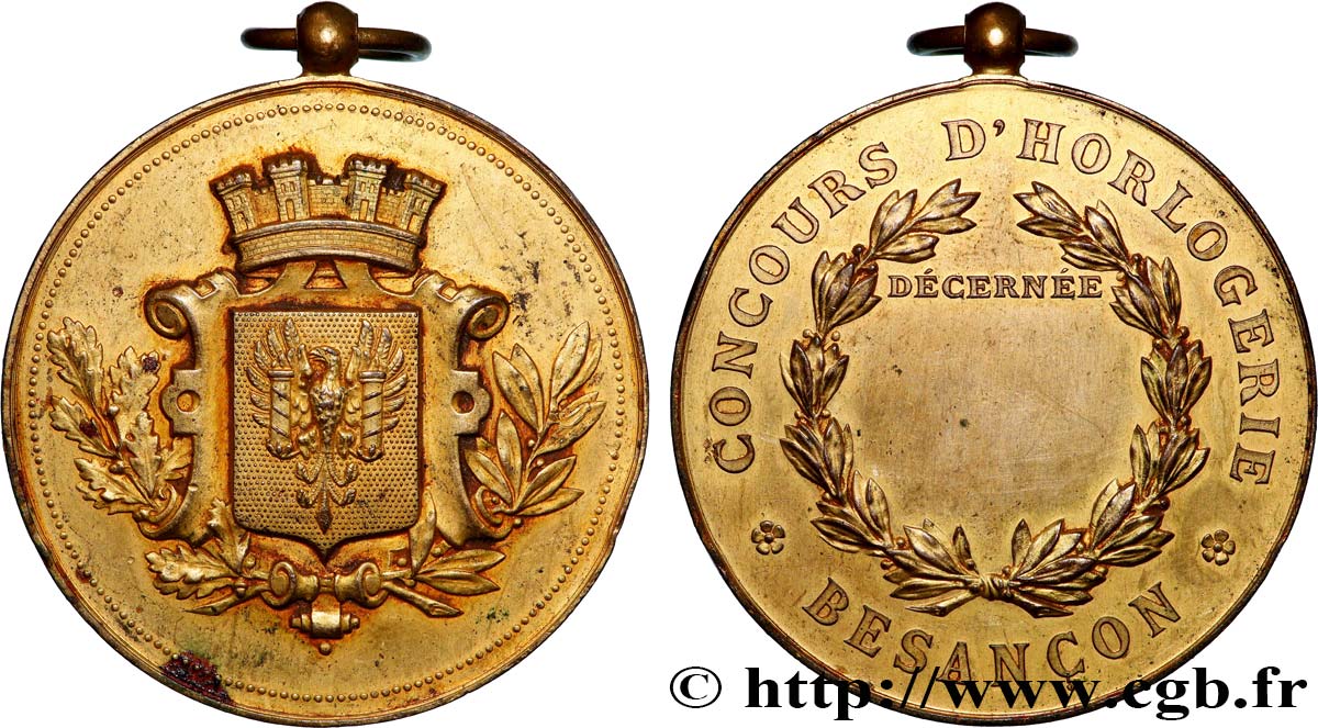 DRITTE FRANZOSISCHE REPUBLIK Médaille, Concours d’horlogerie SS