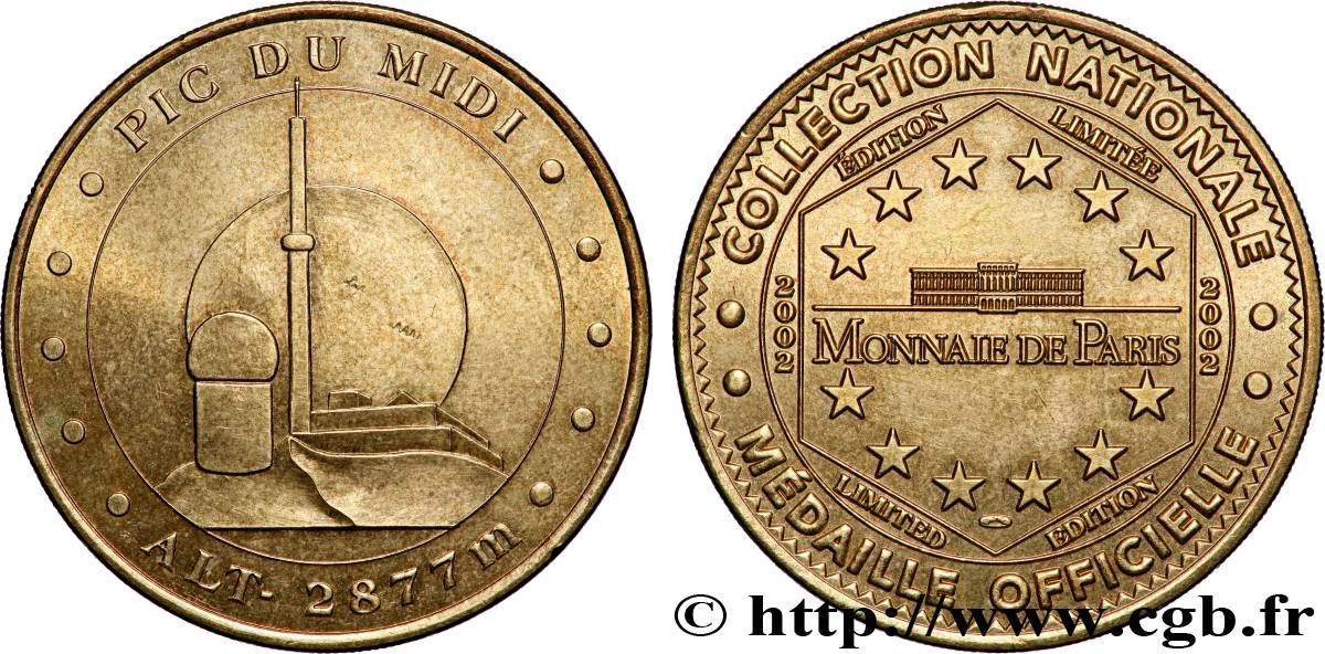 TOURISTIC MEDALS Médaille touristique, Pic du Midi AU