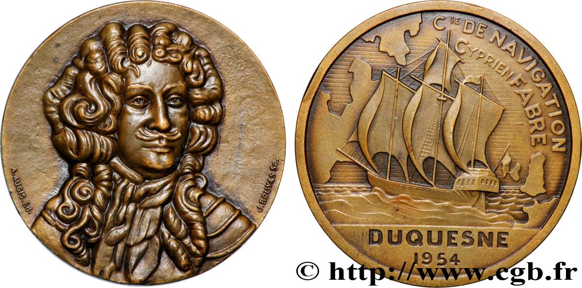 IV REPUBLIC Médaille, Compagnie de navigation Cyprien Fabre, Duquesne AU