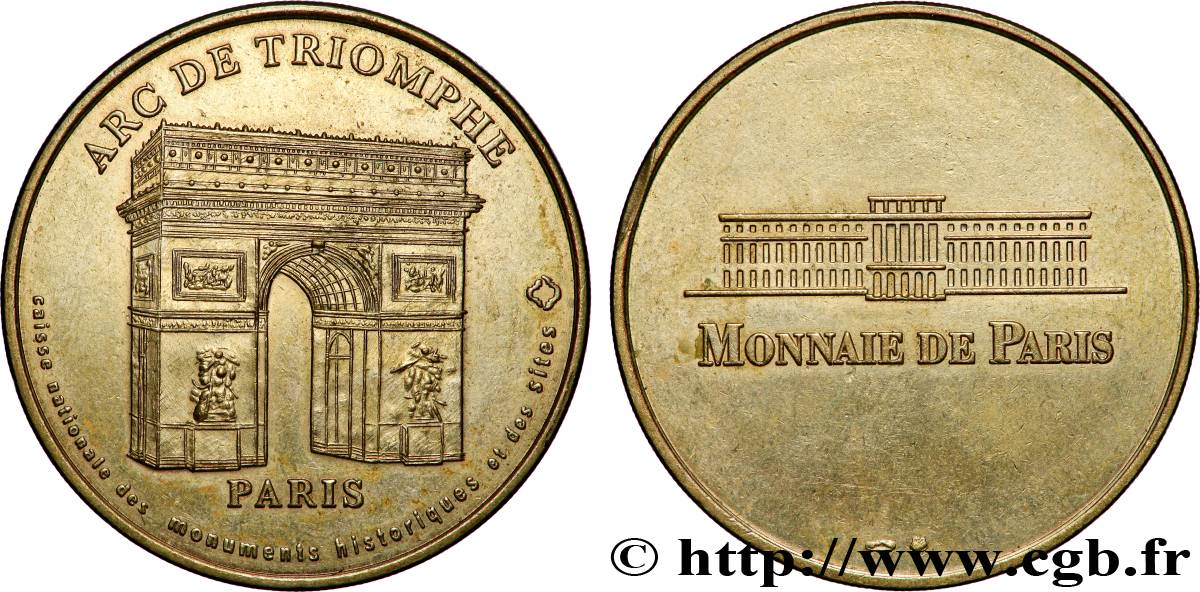 TOURISTIC MEDALS Médaille, Arc de Triomphe AU