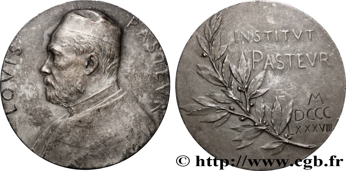 III REPUBLIC Médaille, Louis Pasteur AU