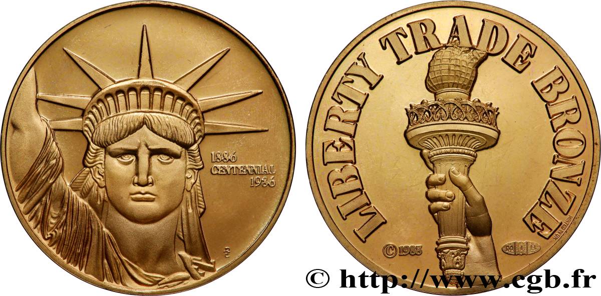UNITED STATES OF AMERICA Médaille, Centenaire de l’inauguration de la statue de la liberté AU