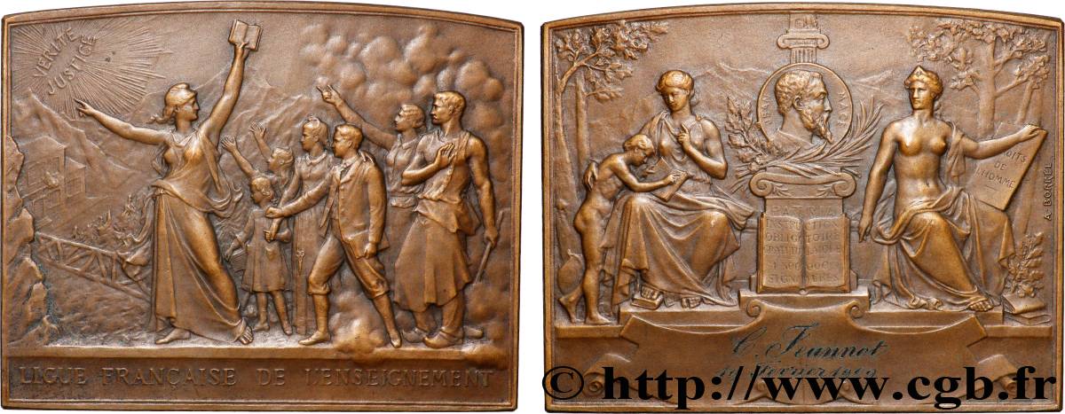 TROISIÈME RÉPUBLIQUE Plaquette, Ligue française de l’enseignement SUP/TTB+