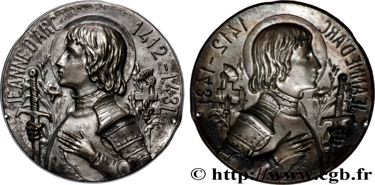JEANNE D&nbsp;ARC Médaille, Jeanne d’Arc, uniface TTB+