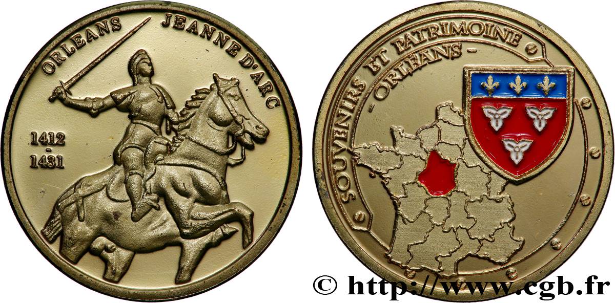 MÉDAILLES TOURISTIQUES Médaille, Orléans, Jeanne d’Arc SUP