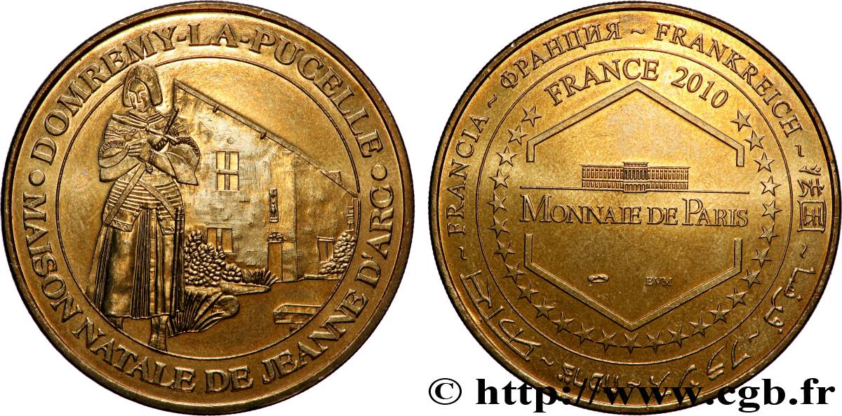 MÉDAILLES TOURISTIQUES Médaille touristique, Maison natale de Jeanne d’Arc SUP