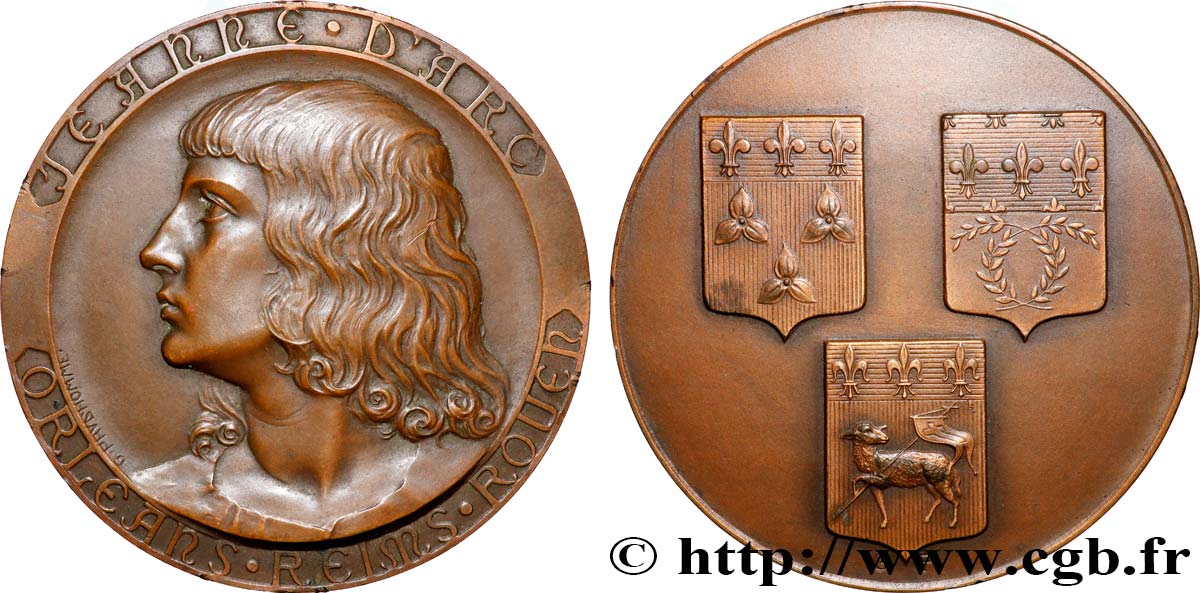 TROISIÈME RÉPUBLIQUE Médaille, Jeanne d’Arc TTB