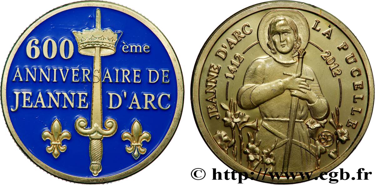 V REPUBLIC Médaille, 600e anniversaire de Jeanne d’Arc AU