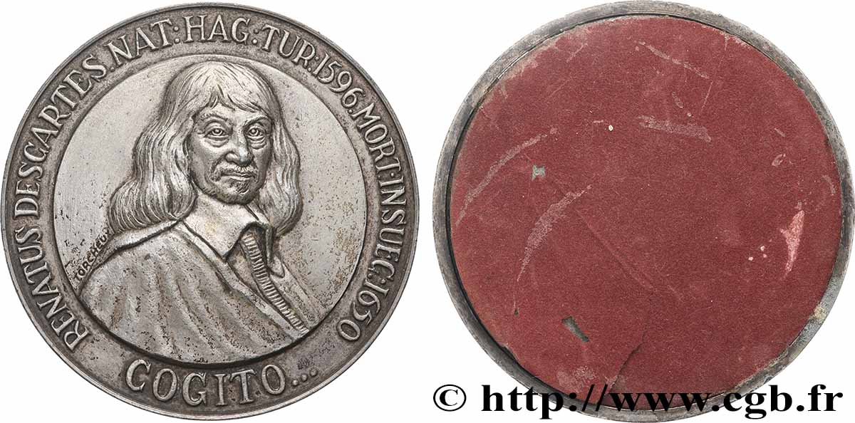SCIENCES & SCIENTIFIQUES Médaille, René Descartes SS