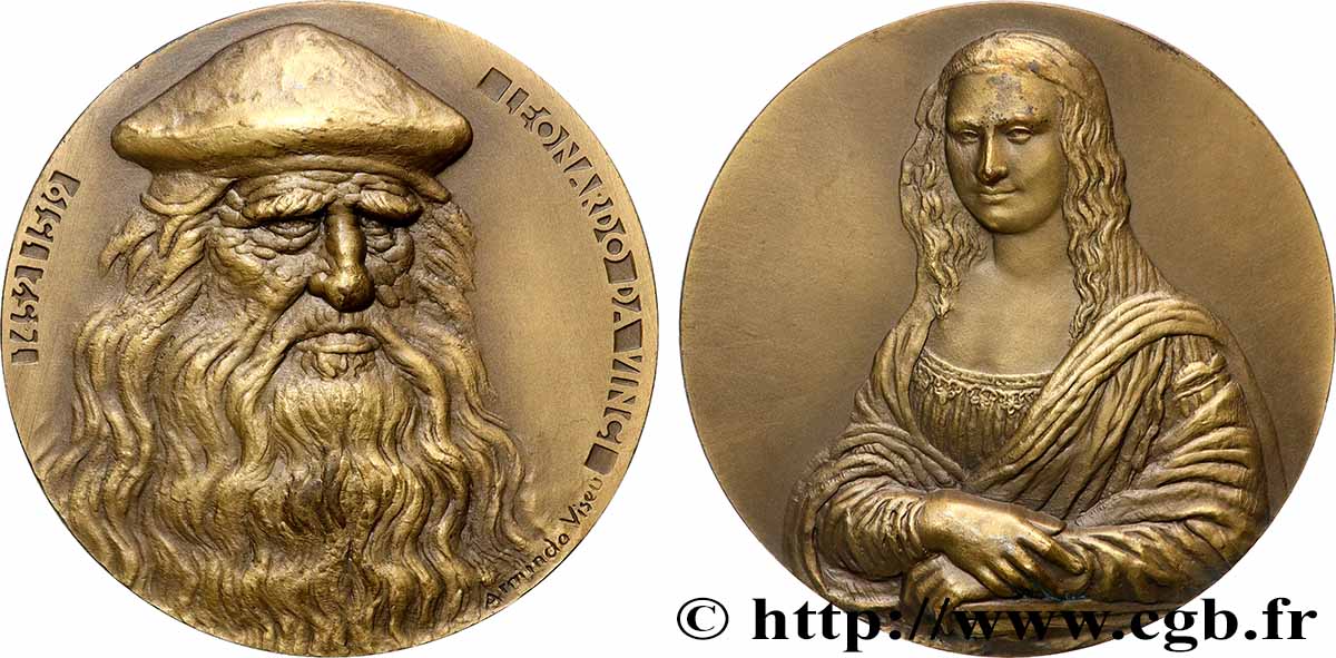 PORTUGAL Médaille, Léonard de Vinci SUP