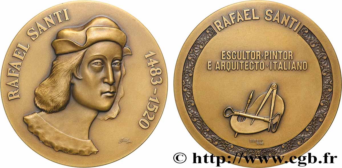 PORTUGAL Médaille, Raphaël, n°46 TTB+