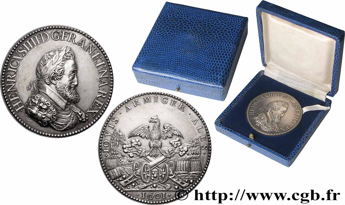 HENRI IV LE GRAND Médaille, L’artillerie, refrappe SUP