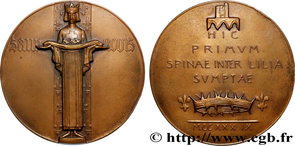 TROISIÈME RÉPUBLIQUE Médaille, Saint Louis TTB+