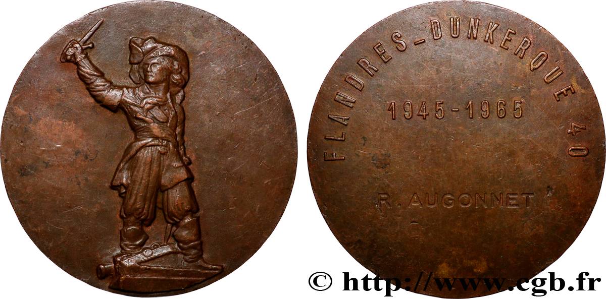CINQUIÈME RÉPUBLIQUE Médaille, Flandres-Dunkerque TTB+