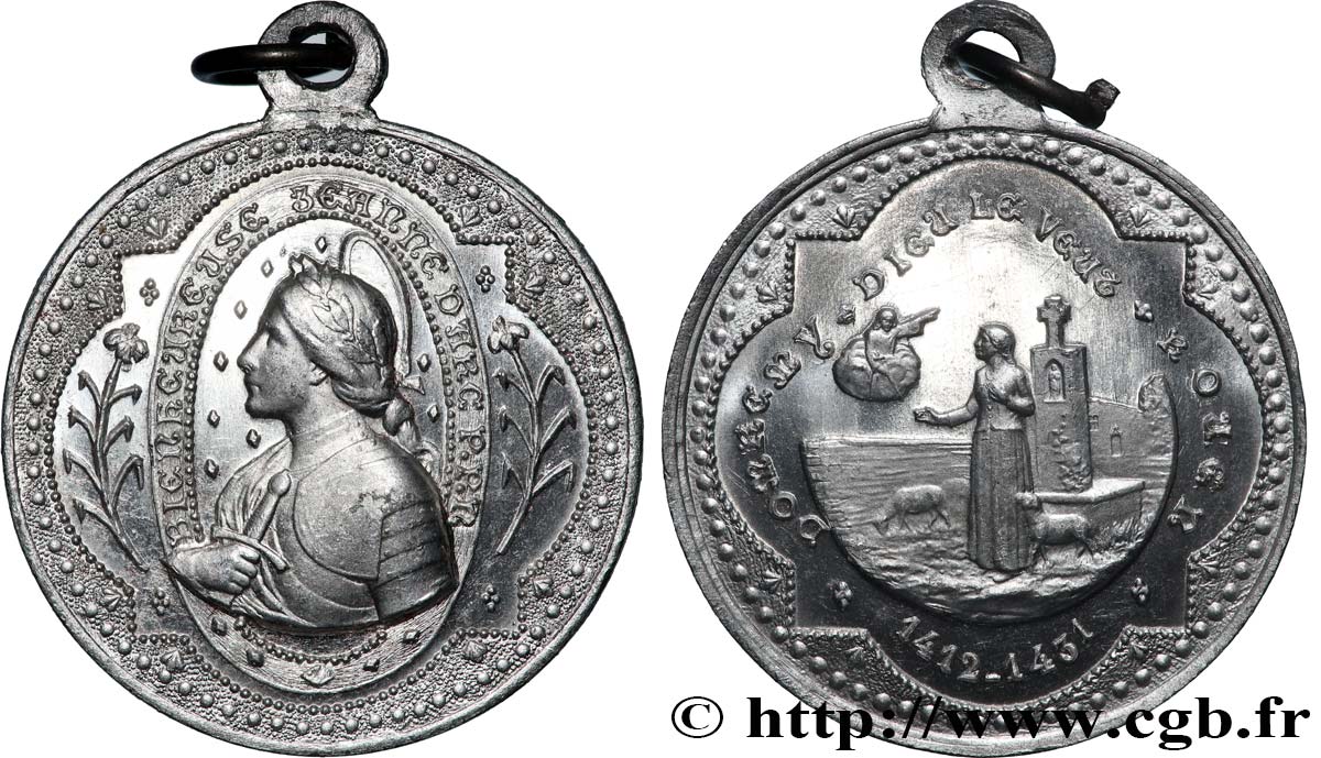 JEANNE D&nbsp;ARC Médaille, Bienheureuse Jeanne d’Arc TTB+