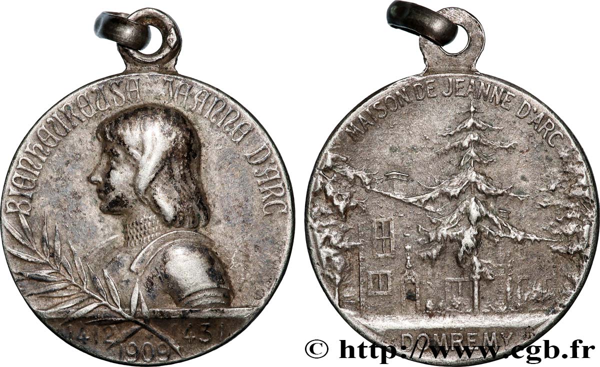 TROISIÈME RÉPUBLIQUE Médaille, Bienheureuse Jeanne d’Arc TTB+