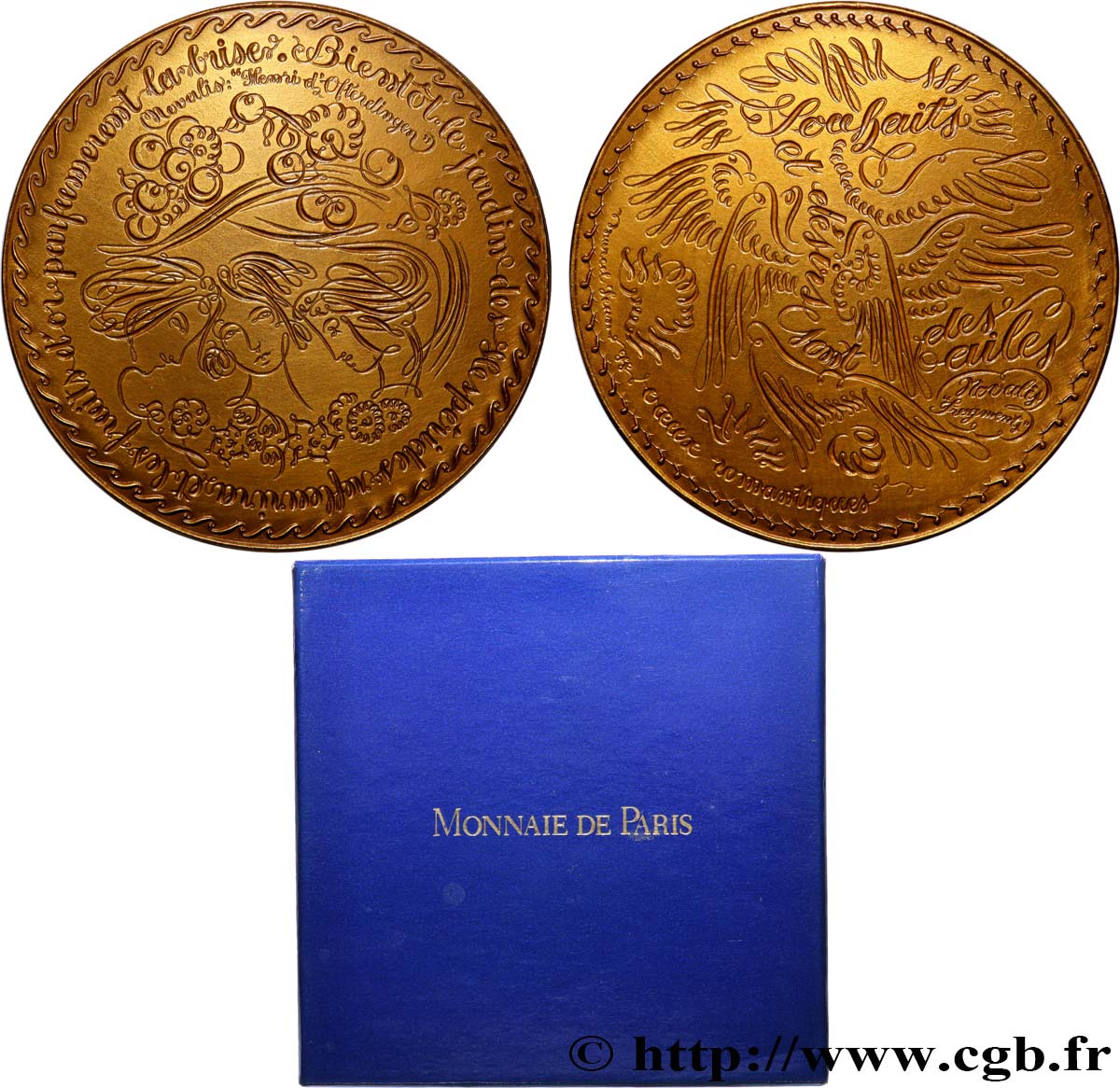 CINQUIÈME RÉPUBLIQUE Médaille de vœux, Novalis SUP