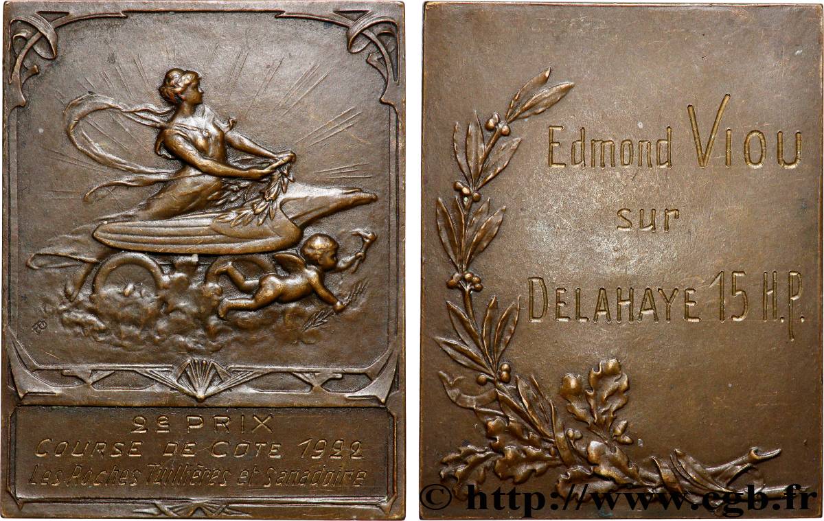 III REPUBLIC Plaquette, Course de côte AU