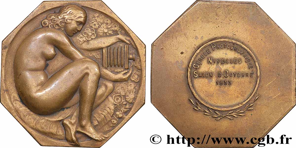 TROISIÈME RÉPUBLIQUE Médaille, Cercle photographique, Salon d’octobre TTB