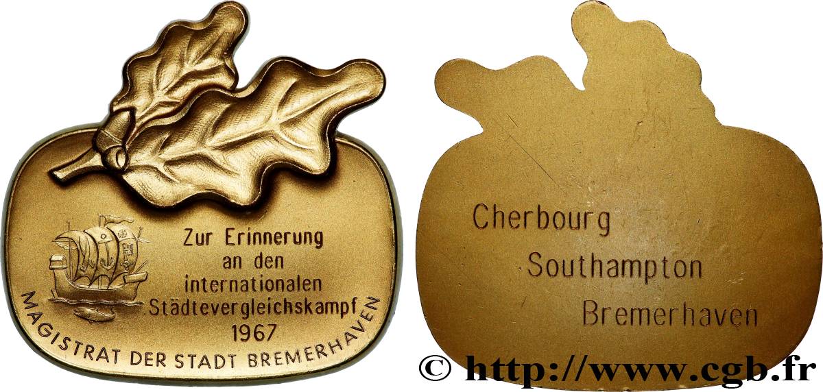 ALLEMAGNE Médaille, Concours international des villes TTB+