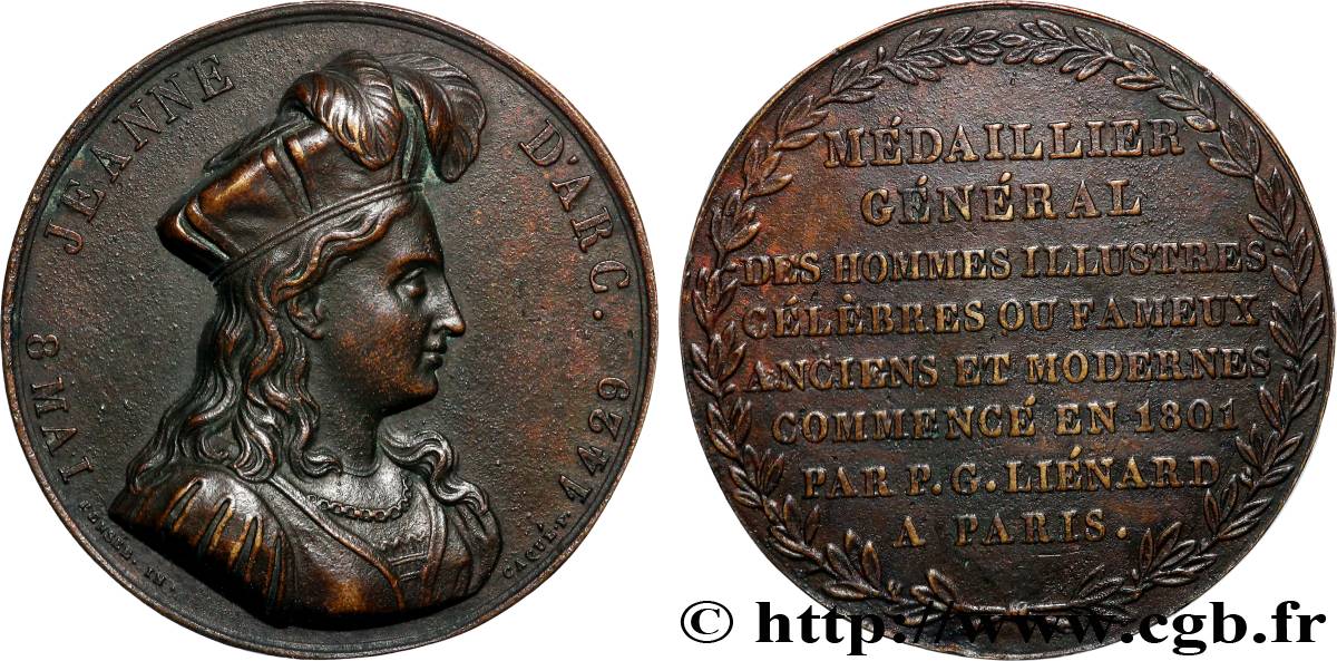 JOAN OF ARC Médaille, Médaillier général des hommes illustres SS
