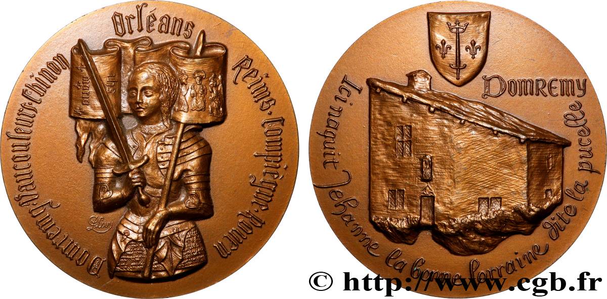 CINQUIÈME RÉPUBLIQUE Médaille, La maison natale de Jeanne d’arc  SUP
