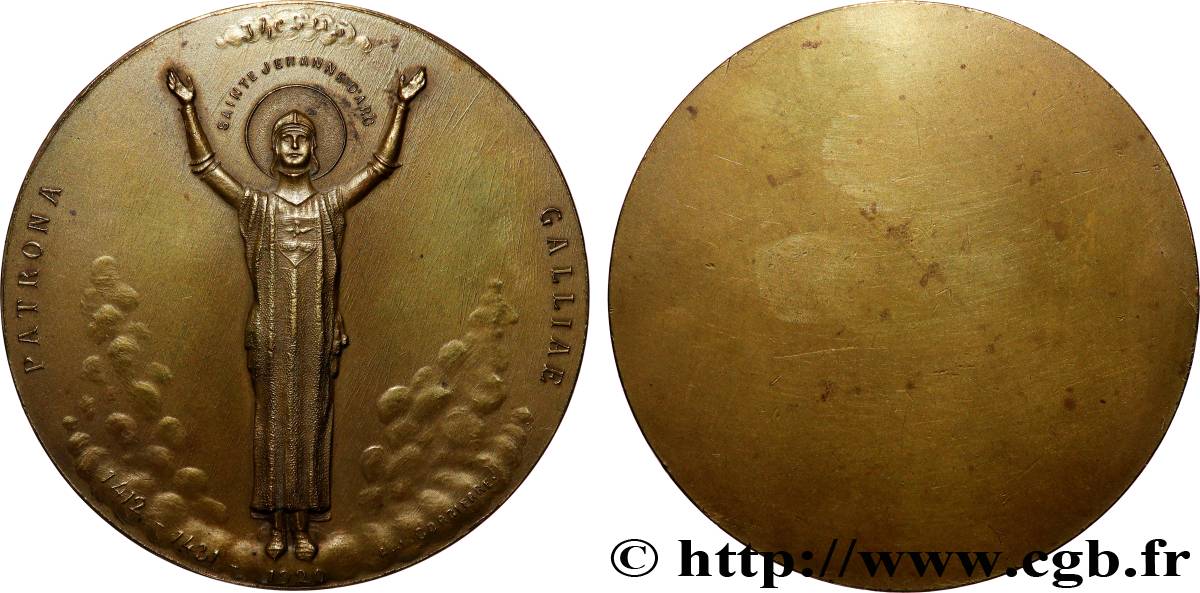 TROISIÈME RÉPUBLIQUE Médaille, Patronne de la France SUP