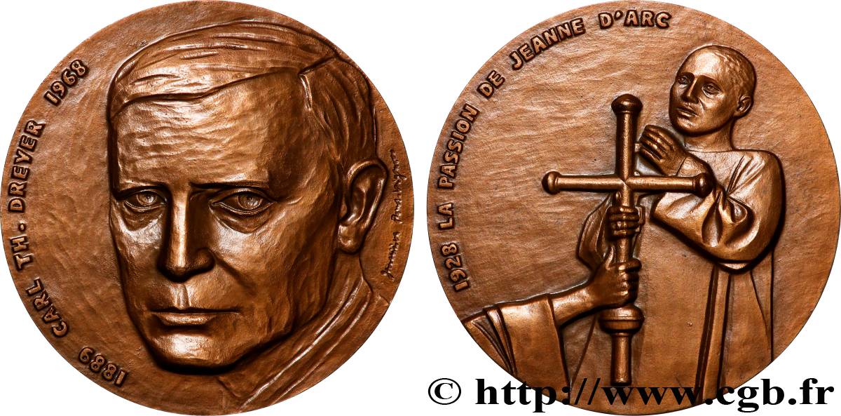 CINQUIÈME RÉPUBLIQUE Médaille, La passion de Jeanne d’Arc SUP