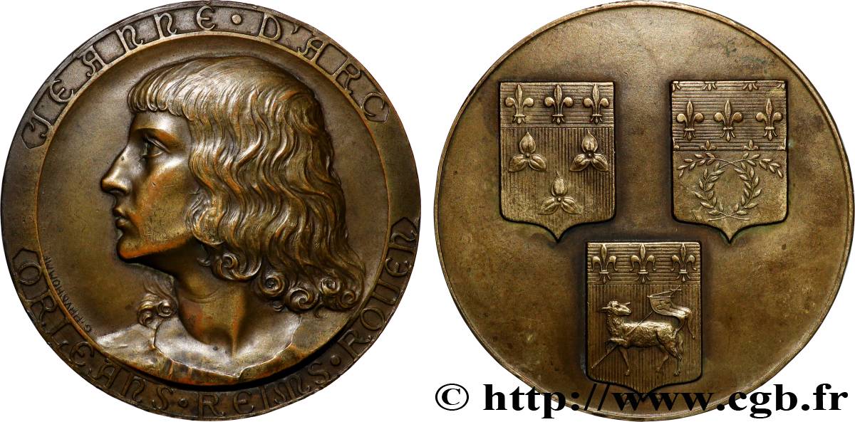 TROISIÈME RÉPUBLIQUE Médaille, Jeanne d’Arc TTB+