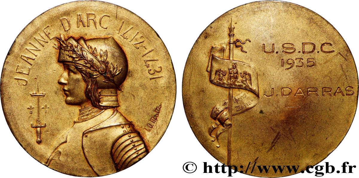 PERSONNAGES CÉLÈBRES Médaille, Jeanne d’arc TTB