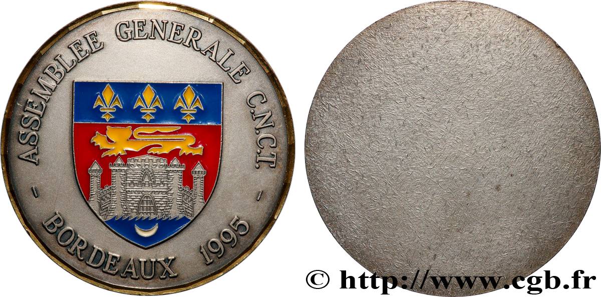 CINQUIÈME RÉPUBLIQUE Médaille, Assemblée générale du C. N. C. T. (charcutiers - traiteurs TTB+