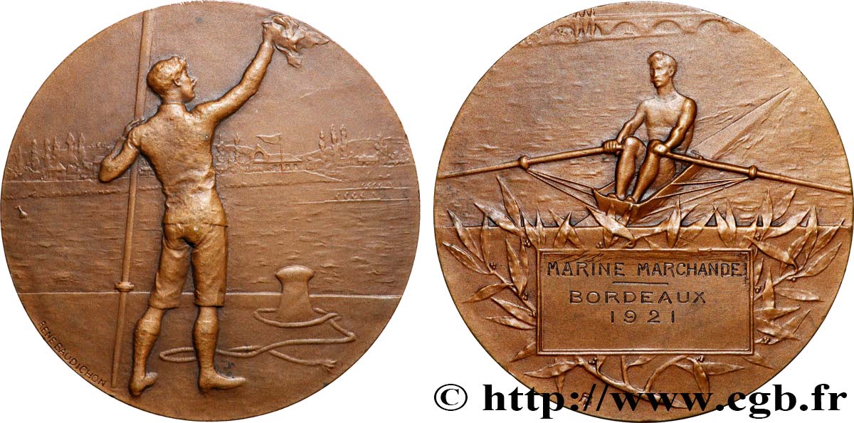 TROISIÈME RÉPUBLIQUE Médaille, Marine Marchande TTB+