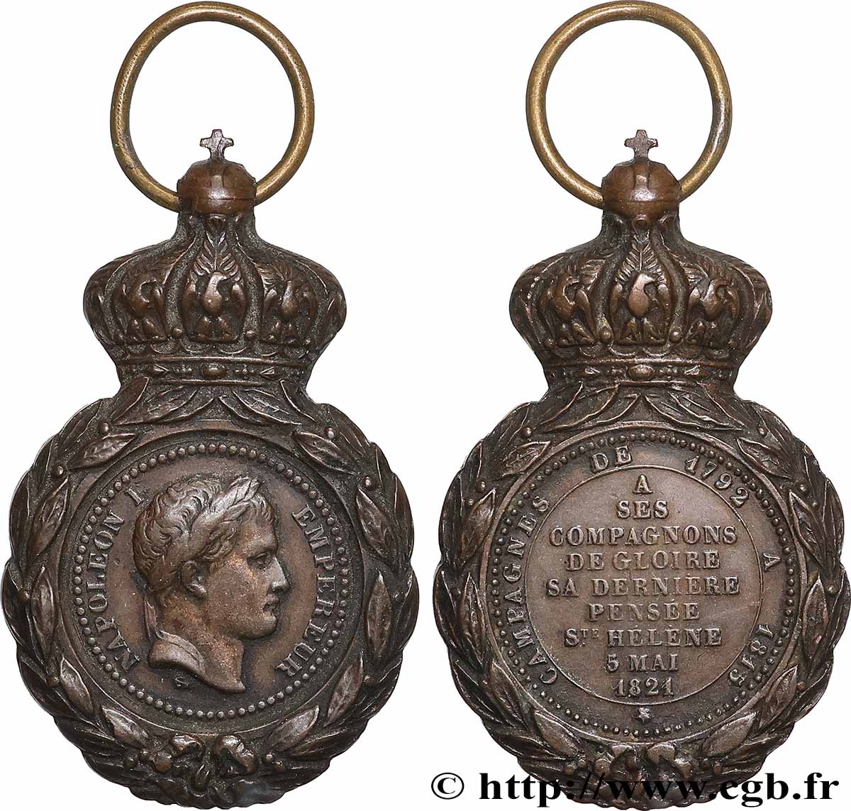 NAPOLEON&nbsp;S EMPIRE Médaille de Sainte-Hélène AU
