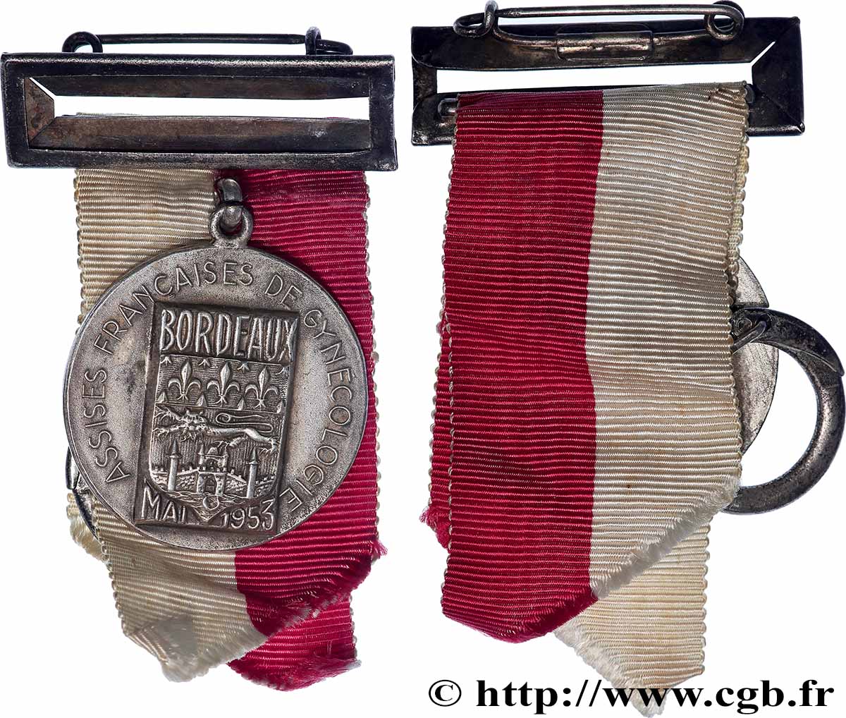 QUATRIÈME RÉPUBLIQUE Médaille, Assises françaises de gynécologie TTB+