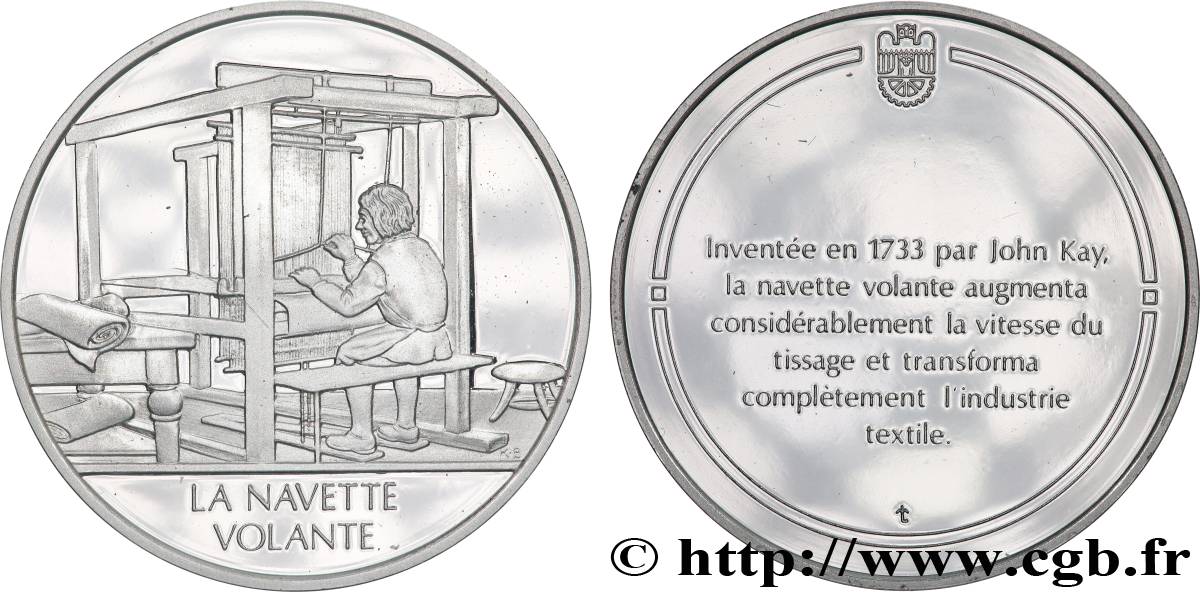 LES 100 PLUS GRANDES INVENTIONS DE L&nbsp;HUMANITÉ Médaille, Invention de la navette volante BE